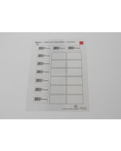 Auswertefolie Etiketten 3 hamet e+